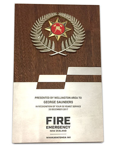 Fire and Emergency Plaque